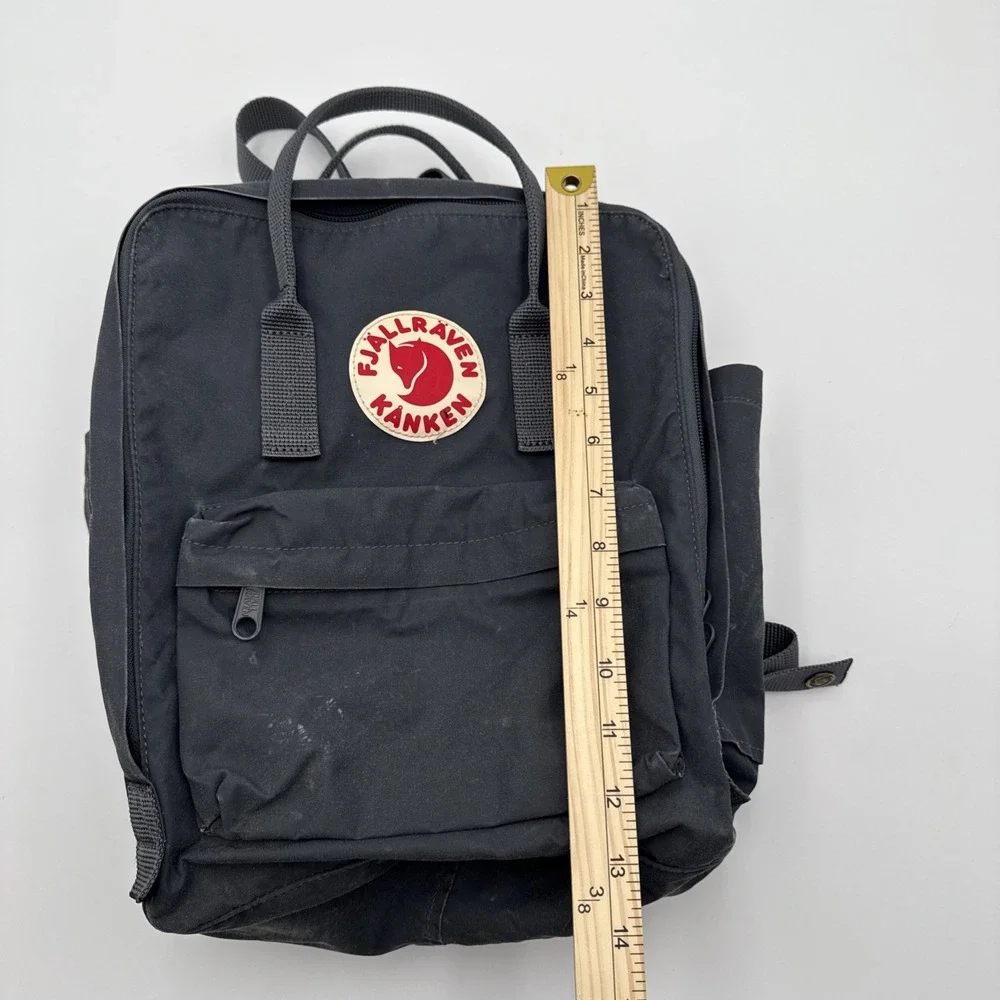 Fjallraven-Kanken Classic Backpack w/Bottle‎ Pocket Gray/blue